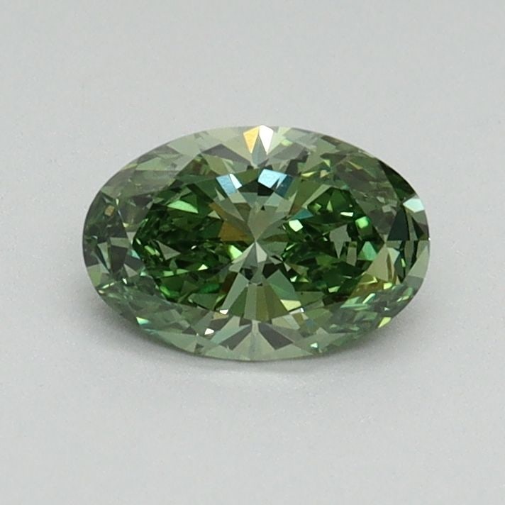 Loose Diamond - OVAL 0.52ct Fancy Vivid Green VS1: Loose Diamond - OVAL 0.52ct Fancy Vivid Green VS1 Source: This is a real non-mined Diamond that has been grown in a lab Shape: OVAL Carats: 0.52 Color: Fancy Vivid Green Certification: IGI Video: