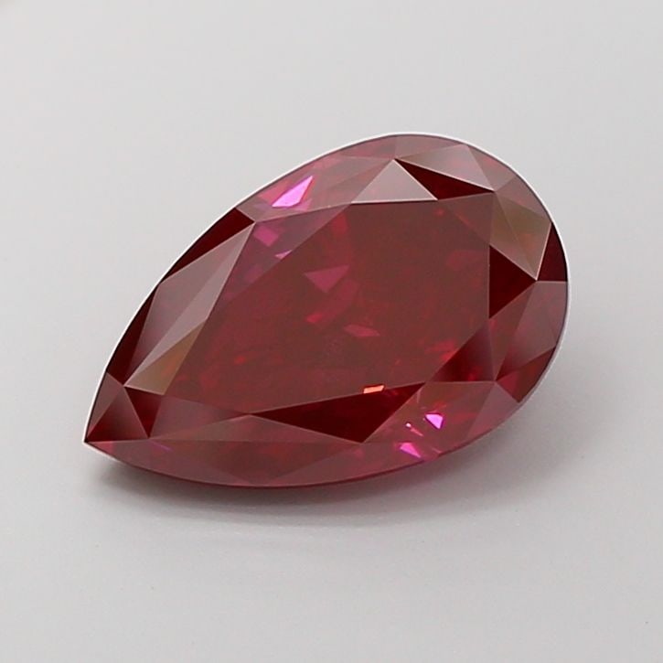 Loose Diamond - PEAR 5.51ct Fancy Vivid Red VS2: Loose Diamond - PEAR 5.51ct Fancy Vivid Red VS2 Source: This is a real non-mined Diamond that has been grown in a lab Shape: PEAR Carats: 5.51 Color: Fancy Vivid Red Certification: NONE Video: