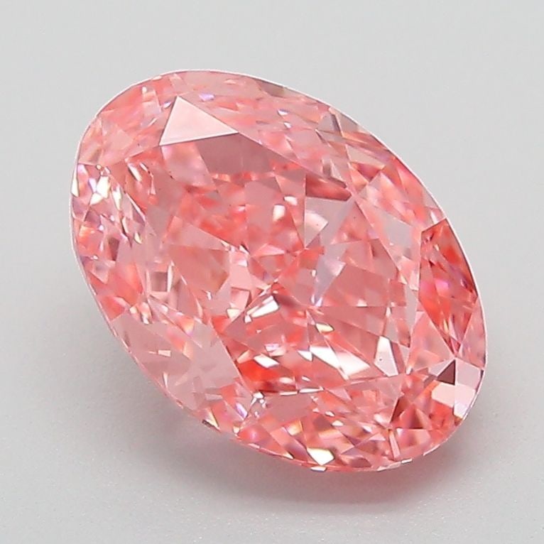 Loose Diamond - OVAL 2.21ct Fancy Vivid Pink VS1: Loose Diamond - OVAL 2.21ct Fancy Vivid Pink VS1 Source: This is a real non-mined Diamond that has been grown in a lab Shape: OVAL Carats: 2.21 Color: Fancy Vivid Pink Certification: IGI The Diamond D