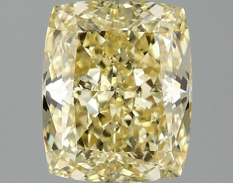 Loose Diamond - CUSHION MODIFIED 1.59ct Fancy Intense Yellow VS1: Loose Diamond - CUSHION MODIFIED 1.59ct Fancy Intense Yellow VS1 Source: This is a real non-mined Diamond that has been grown in a lab Shape: CUSHION MODIFIED Carats: 1.59 Color: Fancy Intense Yellow 