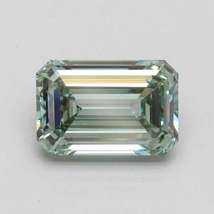 Loose Diamond - EMERALD 1.56ct Fancy Intense Green VS1: Loose Diamond - EMERALD 1.56ct Fancy Intense Green VS1 Source: This is a real non-mined Diamond that has been grown in a lab Shape: EMERALD Carats: 1.56 Color: Fancy Intense Green Certification: IGI V