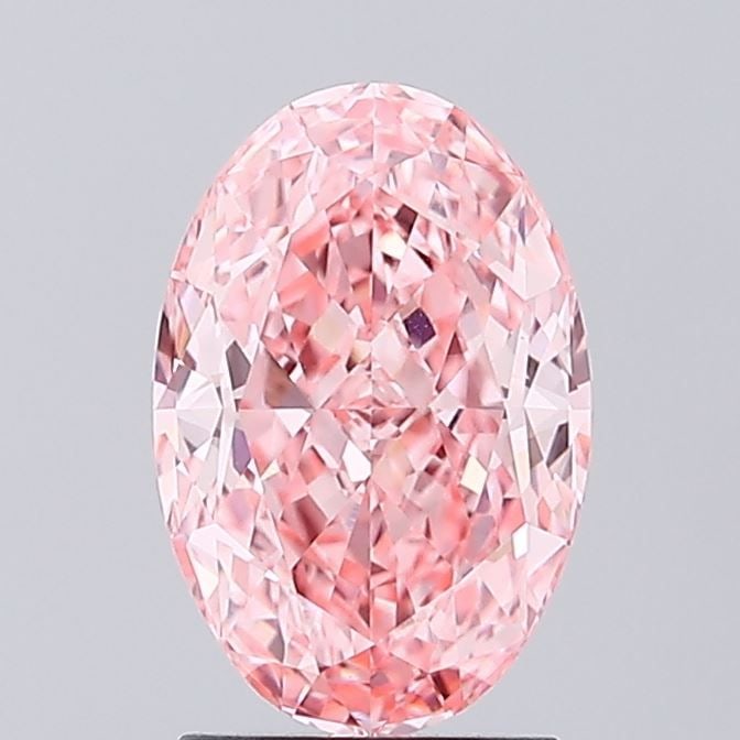 Loose Diamond - OVAL 2.04ct Fancy Vivid Pink VS1: Loose Diamond - OVAL 2.04ct Fancy Vivid Pink VS1 Source: This is a real non-mined Diamond that has been grown in a lab Shape: OVAL Carats: 2.04 Color: Fancy Vivid Pink Certification: IGI Video:
