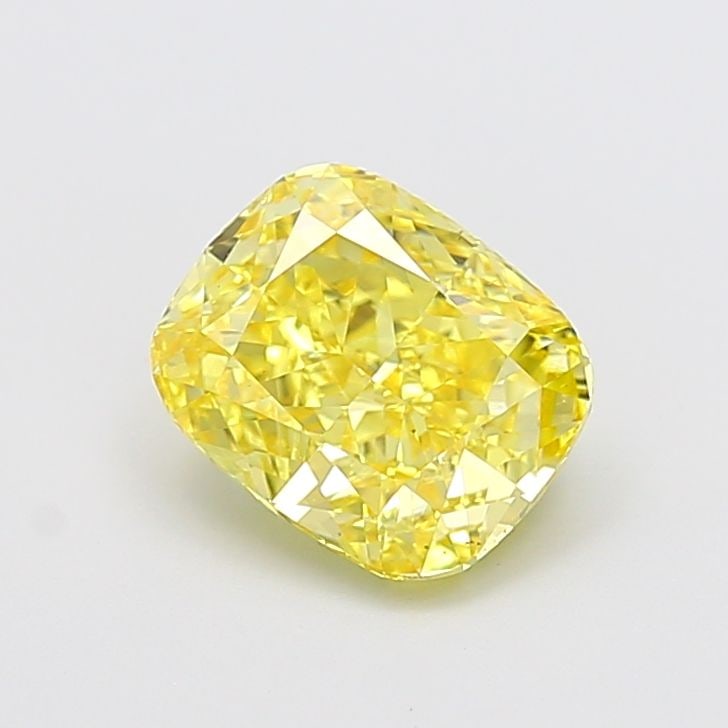 Loose Diamond - CUSHION MODIFIED 2.53ct Fancy Vivid Yellow VS2: Loose Diamond - CUSHION MODIFIED 2.53ct Fancy Vivid Yellow VS2 Source: This is a real non-mined Diamond that has been grown in a lab Shape: CUSHION MODIFIED Carats: 2.53 Color: Fancy Vivid Yellow Cert