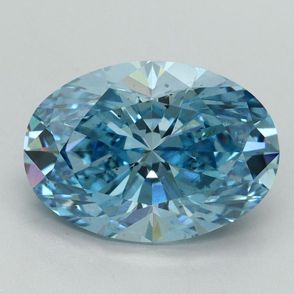 Loose Diamond - OVAL 3.15ct Fancy Vivid Blue VS2: Loose Diamond - OVAL 3.15ct Fancy Vivid Blue VS2 Source: This is a real non-mined Diamond that has been grown in a lab Shape: OVAL Carats: 3.15 Color: Fancy Vivid Blue Certification: IGI Video: