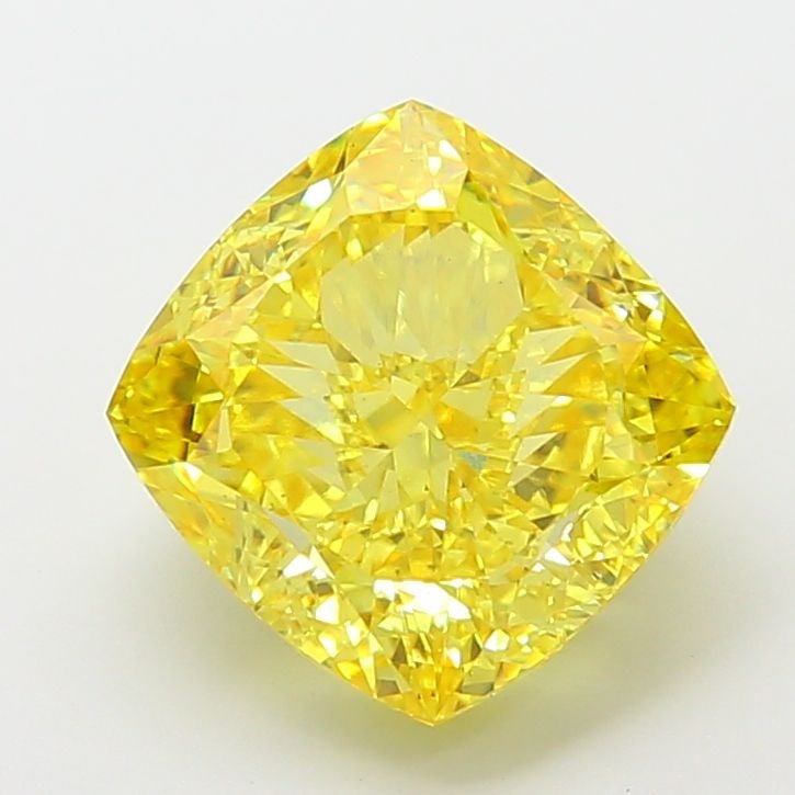 Loose Diamond - CUSHION MODIFIED 8.03ct Fancy Vivid Yellow VS2: Loose Diamond - CUSHION MODIFIED 8.03ct Fancy Vivid Yellow VS2 Source: This is a real non-mined Diamond that has been grown in a lab Shape: CUSHION MODIFIED Carats: 8.03 Color: Fancy Vivid Yellow Cert