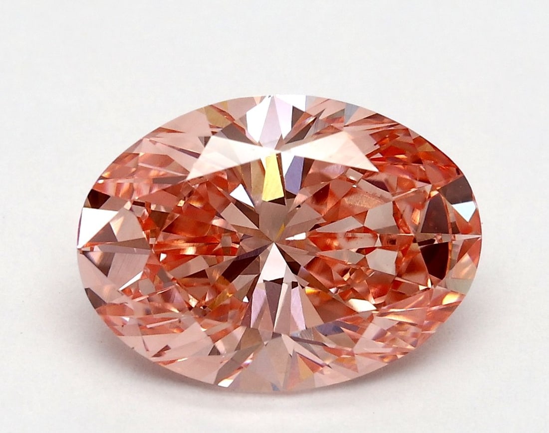 Loose Diamond - OVAL 2.56ct Fancy Vivid Pink VS1: Loose Diamond - OVAL 2.56ct Fancy Vivid Pink VS1 Source: This is a real non-mined Diamond that has been grown in a lab Shape: OVAL Carats: 2.56 Color: Fancy Vivid Pink Certification: IGI Video: