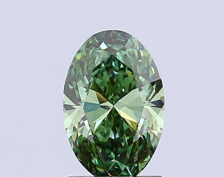 Loose Diamond - OVAL 1.25ct Fancy Vivid Green VVS2: Loose Diamond - OVAL 1.25ct Fancy Vivid Green VVS2 Source: This is a real non-mined Diamond that has been grown in a lab Shape: OVAL Carats: 1.25 Color: Fancy Vivid Green Certification: IGI The Diamon