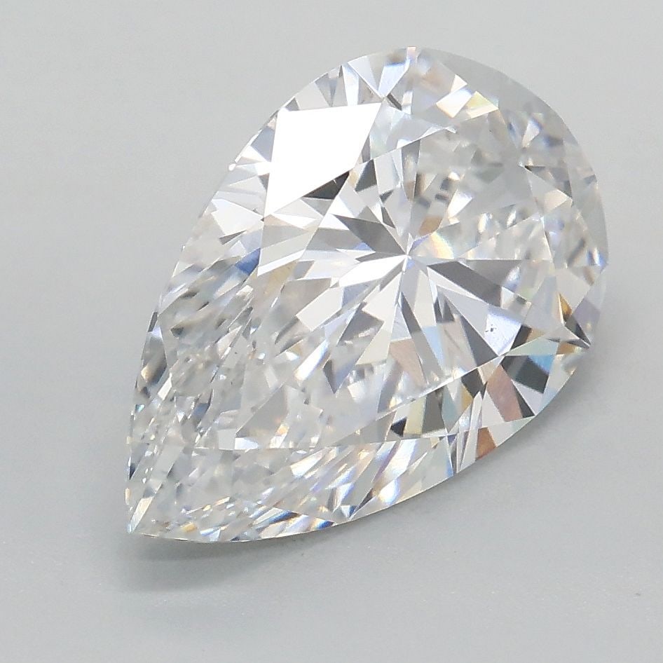 Loose Diamond - PEAR 2.52ct D VS1: Loose Diamond - PEAR 2.52ct D VS1 Source: This is a real non-mined Diamond that has been grown in a lab Shape: PEAR Carats: 2.52 Color: D Clarity: VS1 Certification: IGI The Diamond Depot Guarantee: A
