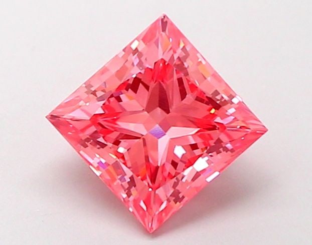 Loose Diamond - PRINCESS 1.51ct Fancy Vivid Pink VS1: Loose Diamond - PRINCESS 1.51ct Fancy Vivid Pink VS1 Source: This is a real non-mined Diamond that has been grown in a lab Shape: PRINCESS Carats: 1.51 Color: Fancy Vivid Pink Certification: IGI Video