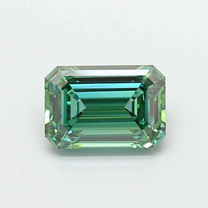 Loose Diamond - EMERALD 2.09ct Fancy Vivid Green VS1: Loose Diamond - EMERALD 2.09ct Fancy Vivid Green VS1 Source: This is a real non-mined Diamond that has been grown in a lab Shape: EMERALD Carats: 2.09 Color: Fancy Vivid Green Certification: IGI Video