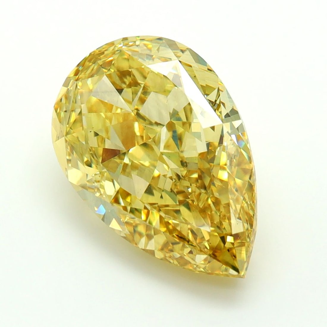 Loose Diamond - PEAR 5.04ct Fancy Intense Yellow VS1: Loose Diamond - PEAR 5.04ct Fancy Intense Yellow VS1 Source: This is a real non-mined Diamond that has been grown in a lab Shape: PEAR Carats: 5.04 Color: Fancy Intense Yellow Certification: IGI Video