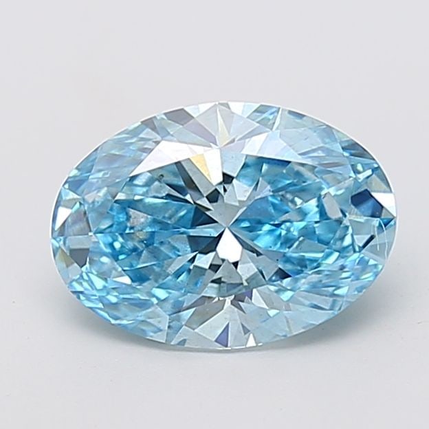 Loose Diamond - OVAL 2.31ct Fancy Vivid Blue SI1: Loose Diamond - OVAL 2.31ct Fancy Vivid Blue SI1 Source: This is a real non-mined Diamond that has been grown in a lab Shape: OVAL Carats: 2.31 Color: Fancy Vivid Blue Certification: IGI Video:
