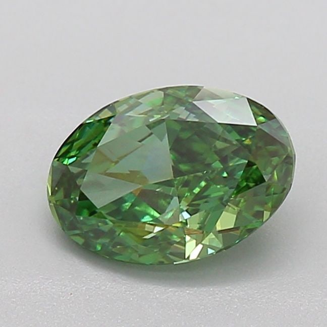 Loose Diamond - OVAL 1.12ct Fancy Vivid Green VS2: Loose Diamond - OVAL 1.12ct Fancy Vivid Green VS2 Source: This is a real non-mined Diamond that has been grown in a lab Shape: OVAL Carats: 1.12 Color: Fancy Vivid Green Certification: IGI Video: