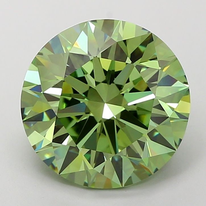 Ideal Loose Diamond - ROUND 7.51ct Fancy Vivid Green VVS1: Ideal Loose Diamond - ROUND 7.51ct Fancy Vivid Green VVS1 Source: This is a real non-mined Diamond that has been grown in a lab Shape: ROUND Carats: 7.51 Color: Fancy Vivid Green Certification: IGI Vi