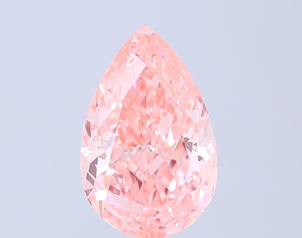 Loose Diamond - PEAR 4.0ct Fancy Vivid Pink VS1: Loose Diamond - PEAR 4.0ct Fancy Vivid Pink VS1 Source: This is a real non-mined Diamond that has been grown in a lab Shape: PEAR Carats: 4.0 Color: Fancy Vivid Pink Certification: IGI Video: