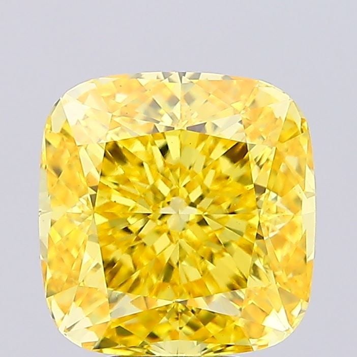 Loose Diamond - CUSHION MODIFIED 7.05ct Fancy Vivid Yellow VS1: Loose Diamond - CUSHION MODIFIED 7.05ct Fancy Vivid Yellow VS1 Source: This is a real non-mined Diamond that has been grown in a lab Shape: CUSHION MODIFIED Carats: 7.05 Color: Fancy Vivid Yellow Cert