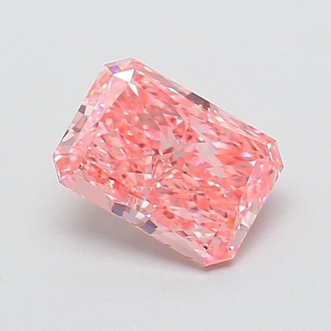Loose Diamond - RADIANT 1.44ct Fancy Vivid Pink VS1: Loose Diamond - RADIANT 1.44ct Fancy Vivid Pink VS1 Source: This is a real non-mined Diamond that has been grown in a lab Shape: RADIANT Carats: 1.44 Color: Fancy Vivid Pink Certification: IGI Video: