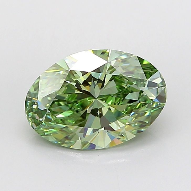 Loose Diamond - OVAL 2.83ct Fancy Vivid Green VS1: Loose Diamond - OVAL 2.83ct Fancy Vivid Green VS1 Source: This is a real non-mined Diamond that has been grown in a lab Shape: OVAL Carats: 2.83 Color: Fancy Vivid Green Certification: IGI Video: