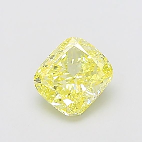 Loose Diamond - CUSHION MODIFIED 1.03ct Fancy Intense Yellow VVS2: Loose Diamond - CUSHION MODIFIED 1.03ct Fancy Intense Yellow VVS2 Source: This is a real non-mined Diamond that has been grown in a lab Shape: CUSHION MODIFIED Carats: 1.03 Color: Fancy Intense Yellow