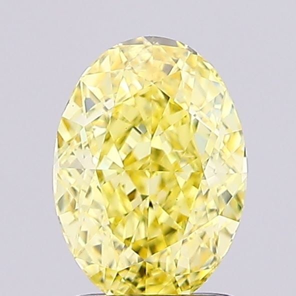 Loose Diamond - OVAL 1.2ct Fancy Intense Yellow VS1: Loose Diamond - OVAL 1.2ct Fancy Intense Yellow VS1 Source: This is a real non-mined Diamond that has been grown in a lab Shape: OVAL Carats: 1.2 Color: Fancy Intense Yellow Certification: IGI Video: