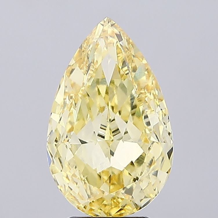 Loose Diamond - PEAR 5.18ct Fancy Vivid Yellow VS1: Loose Diamond - PEAR 5.18ct Fancy Vivid Yellow VS1 Source: This is a real non-mined Diamond that has been grown in a lab Shape: PEAR Carats: 5.18 Color: Fancy Vivid Yellow Certification: IGI Video: