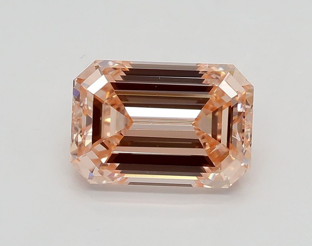 Loose Diamond - EMERALD 1.5ct Fancy Intense Orange Pink VS1 (1 of 1)