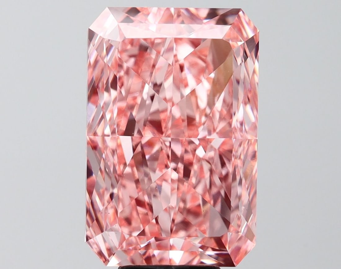 Loose Diamond - RADIANT 9.13ct Fancy Vivid Pink VS1 (1 of 1)