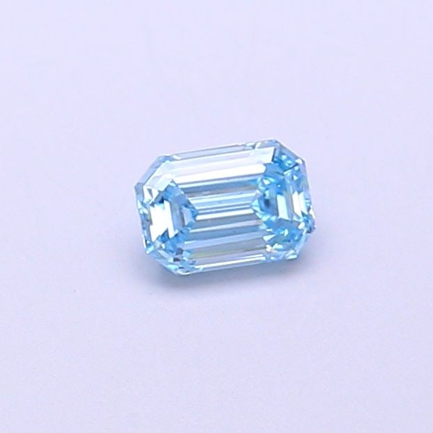 Loose Diamond - EMERALD 0.26ct Fancy Vivid Blue VS1 (1 of 1)