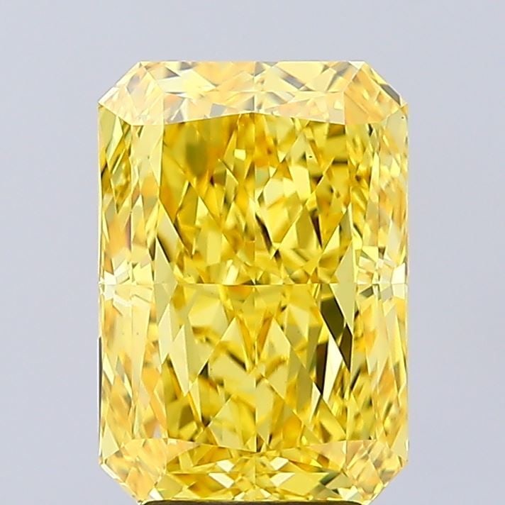 Loose Diamond - RADIANT 4.0ct Fancy Vivid Yellow VS1: Loose Diamond - RADIANT 4.0ct Fancy Vivid Yellow VS1 Source: This is a real non-mined Diamond that has been grown in a lab Shape: RADIANT Carats: 4.0 Color: Fancy Vivid Yellow Certification: IGI Video