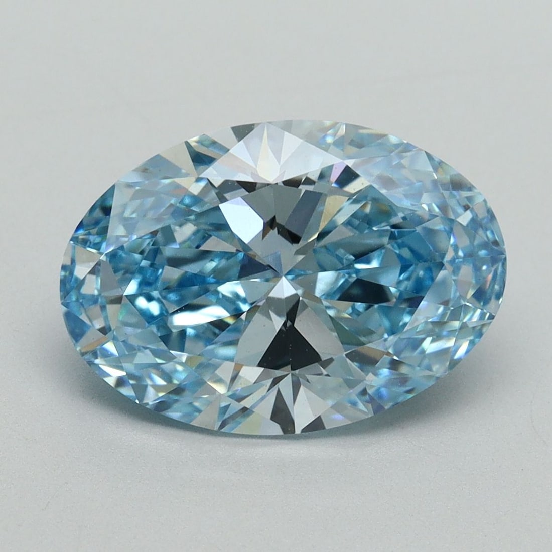 Loose Diamond - OVAL 3.5ct Fancy Vivid Blue VS1: Loose Diamond - OVAL 3.5ct Fancy Vivid Blue VS1 Source: This is a real non-mined Diamond that has been grown in a lab Shape: OVAL Carats: 3.5 Color: Fancy Vivid Blue Certification: IGI Video: