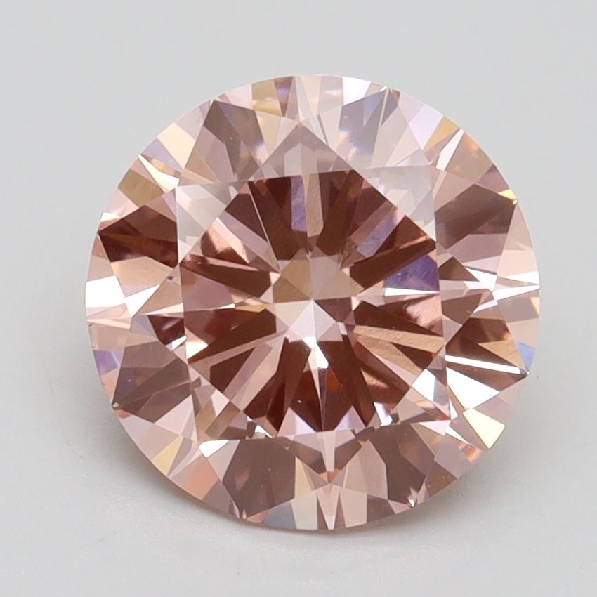 Loose Diamond - ROUND 2.3ct Fancy Intense Pink VS1: Loose Diamond - ROUND 2.3ct Fancy Intense Pink VS1 Source: This is a real non-mined Diamond that has been grown in a lab Shape: ROUND Carats: 2.3 Color: Fancy Intense Pink Certification: IGI Video: