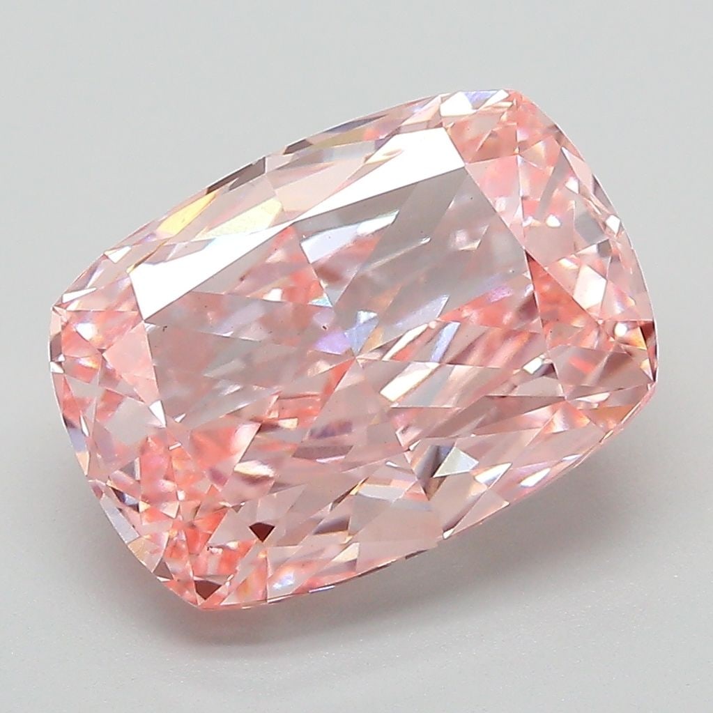 Loose Diamond - CUSHION MODIFIED 5.01ct Fancy Vivid Pink VS1: Loose Diamond - CUSHION MODIFIED 5.01ct Fancy Vivid Pink VS1 Source: This is a real non-mined Diamond that has been grown in a lab Shape: CUSHION MODIFIED Carats: 5.01 Color: Fancy Vivid Pink Certific
