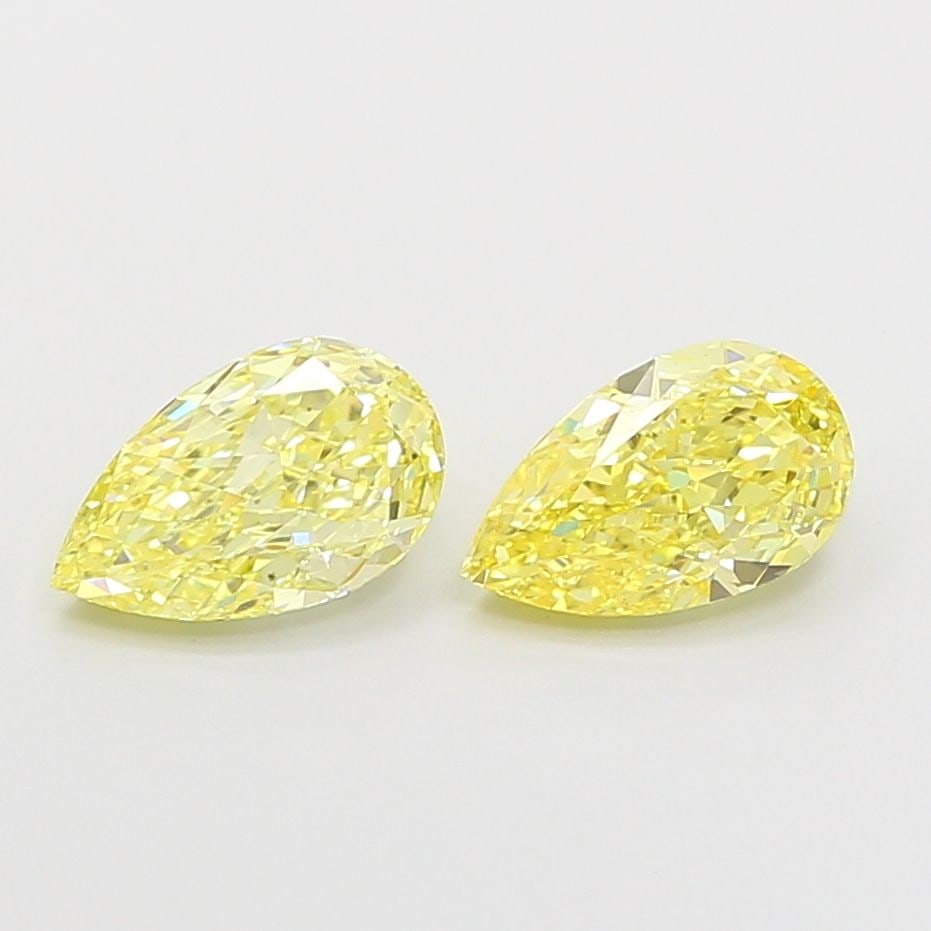 Loose Diamond - PEAR 0.92ct Fancy Intense Yellow VS1: Loose Diamond - PEAR 0.92ct Fancy Intense Yellow VS1 Source: This is a real non-mined Diamond that has been grown in a lab Shape: PEAR Carats: 0.92 Color: Fancy Intense Yellow Certification: IGI Video