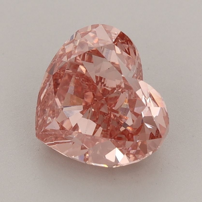Loose Diamond - HEART 2.53ct Fancy Vivid Pink VS1: Loose Diamond - HEART 2.53ct Fancy Vivid Pink VS1 Source: This is a real non-mined Diamond that has been grown in a lab Shape: HEART Carats: 2.53 Color: Fancy Vivid Pink Certification: IGI Video:
