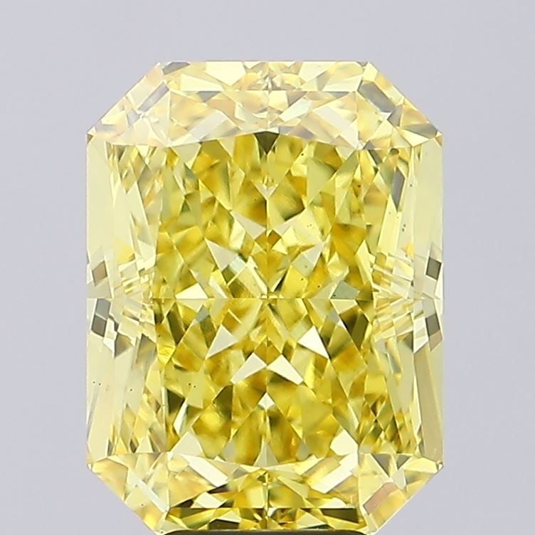 Loose Diamond - RADIANT 7.54ct Fancy Vivid Yellow VS1: Loose Diamond - RADIANT 7.54ct Fancy Vivid Yellow VS1 Source: This is a real non-mined Diamond that has been grown in a lab Shape: RADIANT Carats: 7.54 Color: Fancy Vivid Yellow Certification: IGI Vid