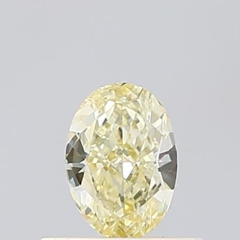 Loose Diamond - OVAL 0.51ct Fancy Light Yellow VS1: Loose Diamond - OVAL 0.51ct Fancy Light Yellow VS1 Source: This is a real non-mined Diamond that has been grown in a lab Shape: OVAL Carats: 0.51 Color: Fancy Light Yellow Certification: IGI Video: