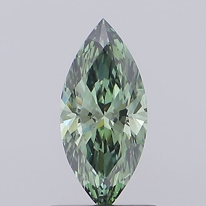 Loose Diamond - MARQUISE 0.89ct Fancy Vivid Green VS1: Loose Diamond - MARQUISE 0.89ct Fancy Vivid Green VS1 Source: This is a real non-mined Diamond that has been grown in a lab Shape: MARQUISE Carats: 0.89 Color: Fancy Vivid Green Certification: IGI Vid