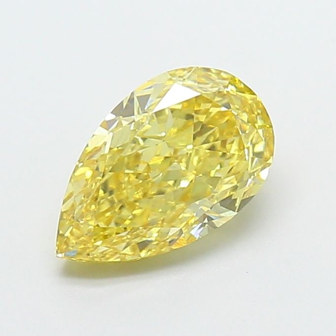 Loose Diamond - PEAR 1.32ct Fancy Vivid Yellow VS1: Loose Diamond - PEAR 1.32ct Fancy Vivid Yellow VS1 Source: This is a real non-mined Diamond that has been grown in a lab Shape: PEAR Carats: 1.32 Color: Fancy Vivid Yellow Certification: IGI Video: