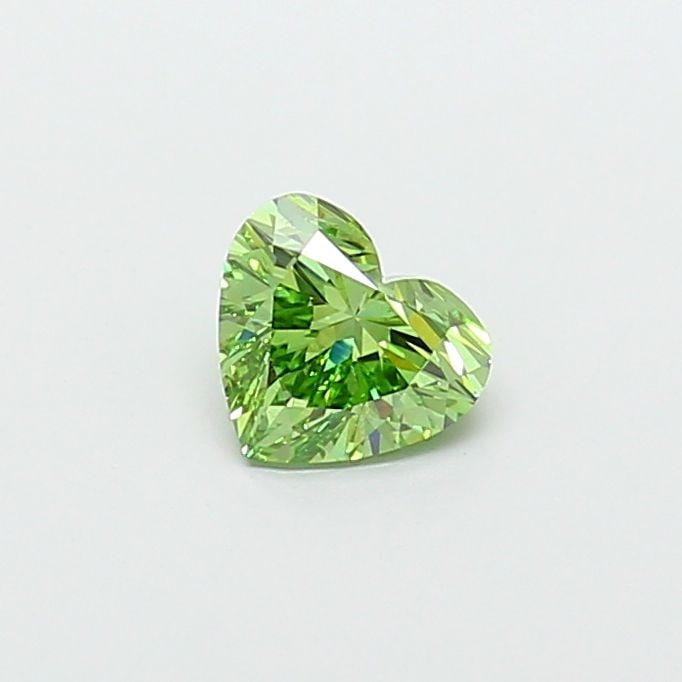 Loose Diamond - HEART 1.03ct Fancy Vivid Green VS2: Loose Diamond - HEART 1.03ct Fancy Vivid Green VS2 Source: This is a real non-mined Diamond that has been grown in a lab Shape: HEART Carats: 1.03 Color: Fancy Vivid Green Certification: IGI Video: