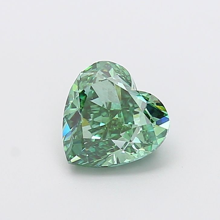 Loose Diamond - HEART 2.01ct Fancy Vivid Green VS2: Loose Diamond - HEART 2.01ct Fancy Vivid Green VS2 Source: This is a real non-mined Diamond that has been grown in a lab Shape: HEART Carats: 2.01 Color: Fancy Vivid Green Certification: IGI Video: