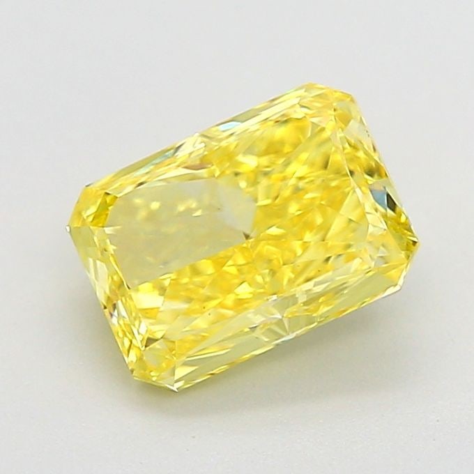 Loose Diamond - RADIANT 1.5ct Fancy Vivid Yellow VS1: Loose Diamond - RADIANT 1.5ct Fancy Vivid Yellow VS1 Source: This is a real non-mined Diamond that has been grown in a lab Shape: RADIANT Carats: 1.5 Color: Fancy Vivid Yellow Certification: IGI Video