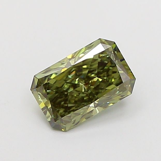 Loose Diamond - RADIANT 1.09ct Fancy Vivid Green VS1: Loose Diamond - RADIANT 1.09ct Fancy Vivid Green VS1 Source: This is a real non-mined Diamond that has been grown in a lab Shape: RADIANT Carats: 1.09 Color: Fancy Vivid Green Certification: IGI