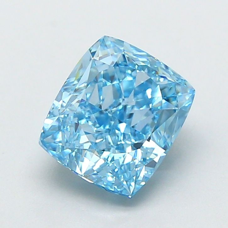 Loose Diamond - CUSHION MODIFIED 2.36ct Fancy Vivid Blue VS1: Loose Diamond - CUSHION MODIFIED 2.36ct Fancy Vivid Blue VS1 Source: This is a real non-mined Diamond that has been grown in a lab Shape: CUSHION MODIFIED Carats: 2.36 Color: Fancy Vivid Blue Certific