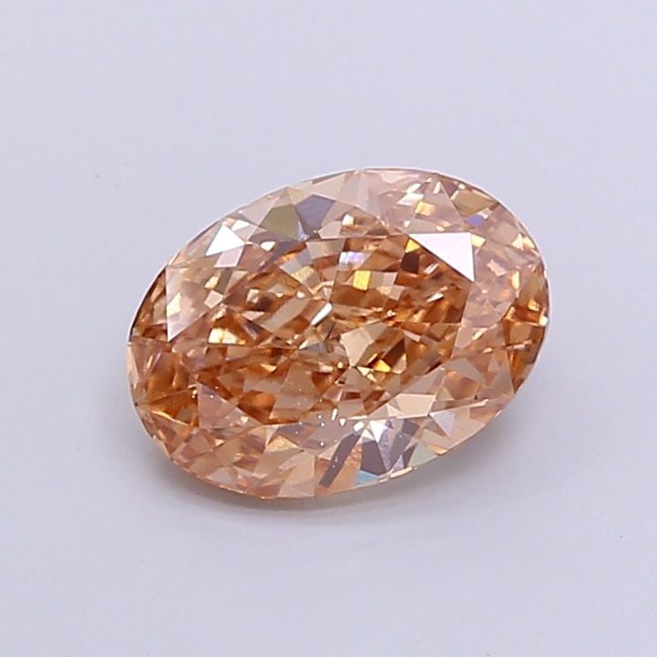 Loose Diamond - OVAL 2.13ct Fancy Light Brown VS2: Loose Diamond - OVAL 2.13ct Fancy Light Brown VS2 Source: This is a real non-mined Diamond that has been grown in a lab Shape: OVAL Carats: 2.13 Color: Fancy Light Brown Certification: IGI Video: