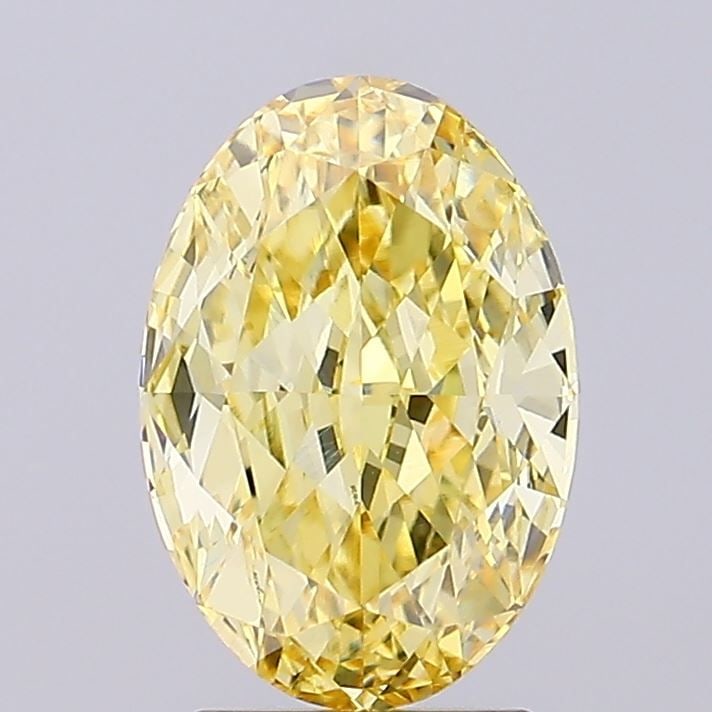 Loose Diamond - OVAL 3.11ct Fancy Intense Yellow VVS2: Loose Diamond - OVAL 3.11ct Fancy Intense Yellow VVS2 Source: This is a real non-mined Diamond that has been grown in a lab Shape: OVAL Carats: 3.11 Color: Fancy Intense Yellow Certification: IGI Vide
