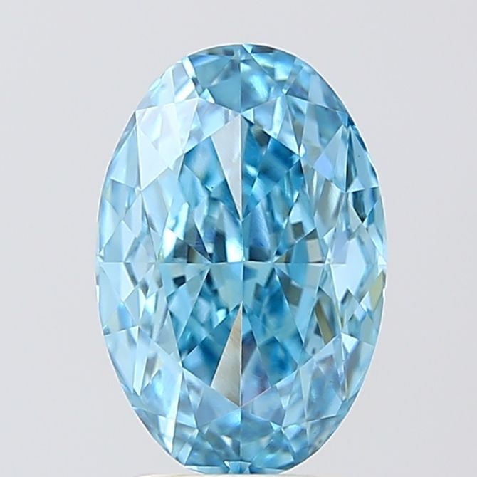 Loose Diamond - OVAL 2.87ct Fancy Vivid Blue VVS2: Loose Diamond - OVAL 2.87ct Fancy Vivid Blue VVS2 Source: This is a real non-mined Diamond that has been grown in a lab Shape: OVAL Carats: 2.87 Color: Fancy Vivid Blue Certification: IGI Video: