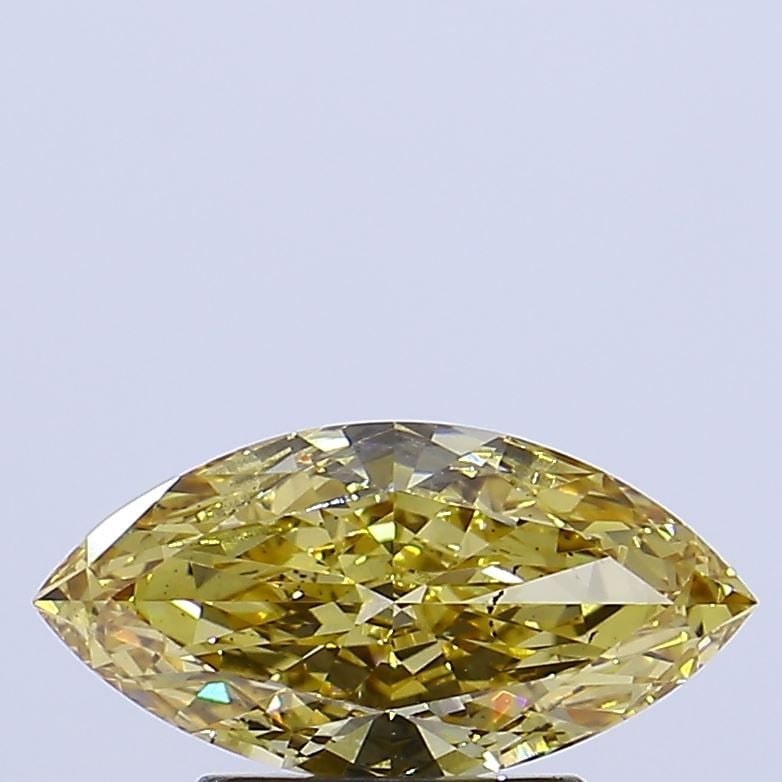Loose Diamond - MARQUISE 0.93ct Fancy Intense Brownish Yellow SI1: Loose Diamond - MARQUISE 0.93ct Fancy Intense Brownish Yellow SI1 Source: This is a real non-mined Diamond that has been grown in a lab Shape: MARQUISE Carats: 0.93 Color: Fancy Intense Brownish