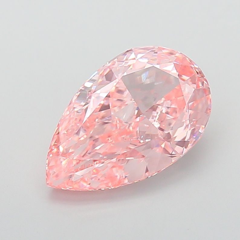 Loose Diamond - PEAR 8.03ct Fancy Vivid Pink VVS2: Loose Diamond - PEAR 8.03ct Fancy Vivid Pink VVS2 Source: This is a real non-mined Diamond that has been grown in a lab Shape: PEAR Carats: 8.03 Color: Fancy Vivid Pink Certification: IGI Video: