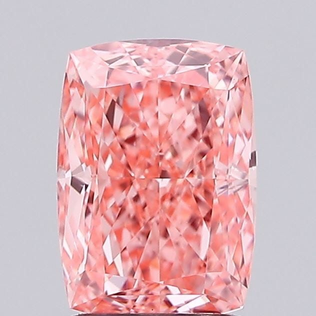 Loose Diamond - CUSHION MODIFIED 1.54ct Fancy Vivid Pink VVS2: Loose Diamond - CUSHION MODIFIED 1.54ct Fancy Vivid Pink VVS2 Source: This is a real non-mined Diamond that has been grown in a lab Shape: CUSHION MODIFIED Carats: 1.54 Color: Fancy Vivid Pink Certifi