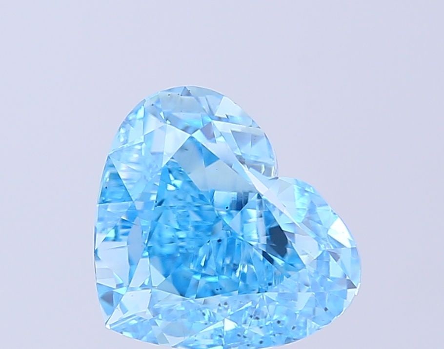 Loose Diamond - HEART 4.01ct Fancy Vivid Blue VS1: Loose Diamond - HEART 4.01ct Fancy Vivid Blue VS1 Source: This is a real non-mined Diamond that has been grown in a lab Shape: HEART Carats: 4.01 Color: Fancy Vivid Blue Certification: IGI Video: